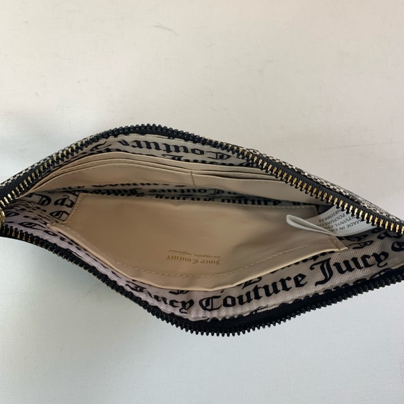 Juicy Couture Gothic Status Black Furget Me Not Wristlet Clutch Bag - Picture 5 of 5